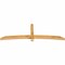 Ekena Millwork Bellingham Rough Sawn Timber Gable Bracket, Western Red Cedar, 96"W x 32"H x 4"D x 4"F, 8/12 Pitch GBW096X32X0404BEL00RWR - alternate 4
